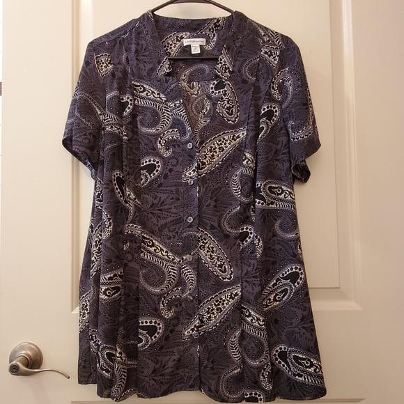CROFT & BARROW Short Sleeve Tunic - Picture 1 of 3